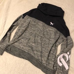 Cowl neck PINK sweatshirt